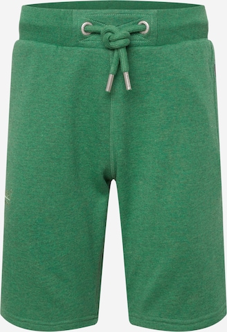 Pantalon Superdry en vert : devant