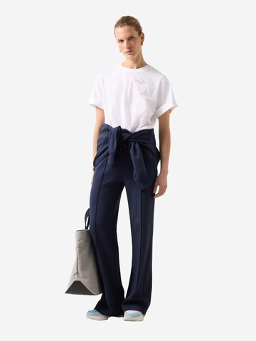 BOGNER Loose fit Pleat-Front Pants 'Cassie' in Blue