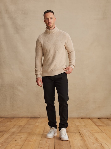 DAN FOX APPAREL Pullover 'Friedrich' in Beige