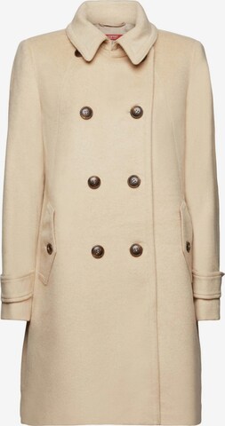 ESPRIT Between-Seasons Coat in Beige: front