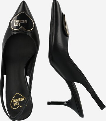 Love Moschino Slingback pumps in Black