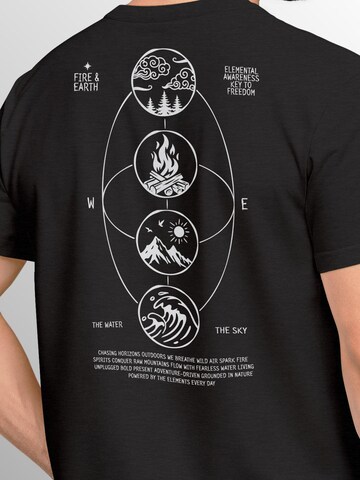 Neverless Shirt 'Elemental Awareness'‌‌‌‌‌‌ in Schwarz