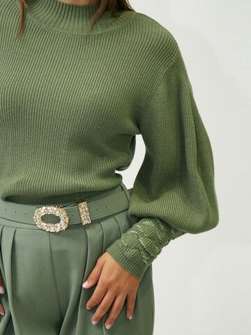 Pull-over ' Fancy ' Influencer en vert