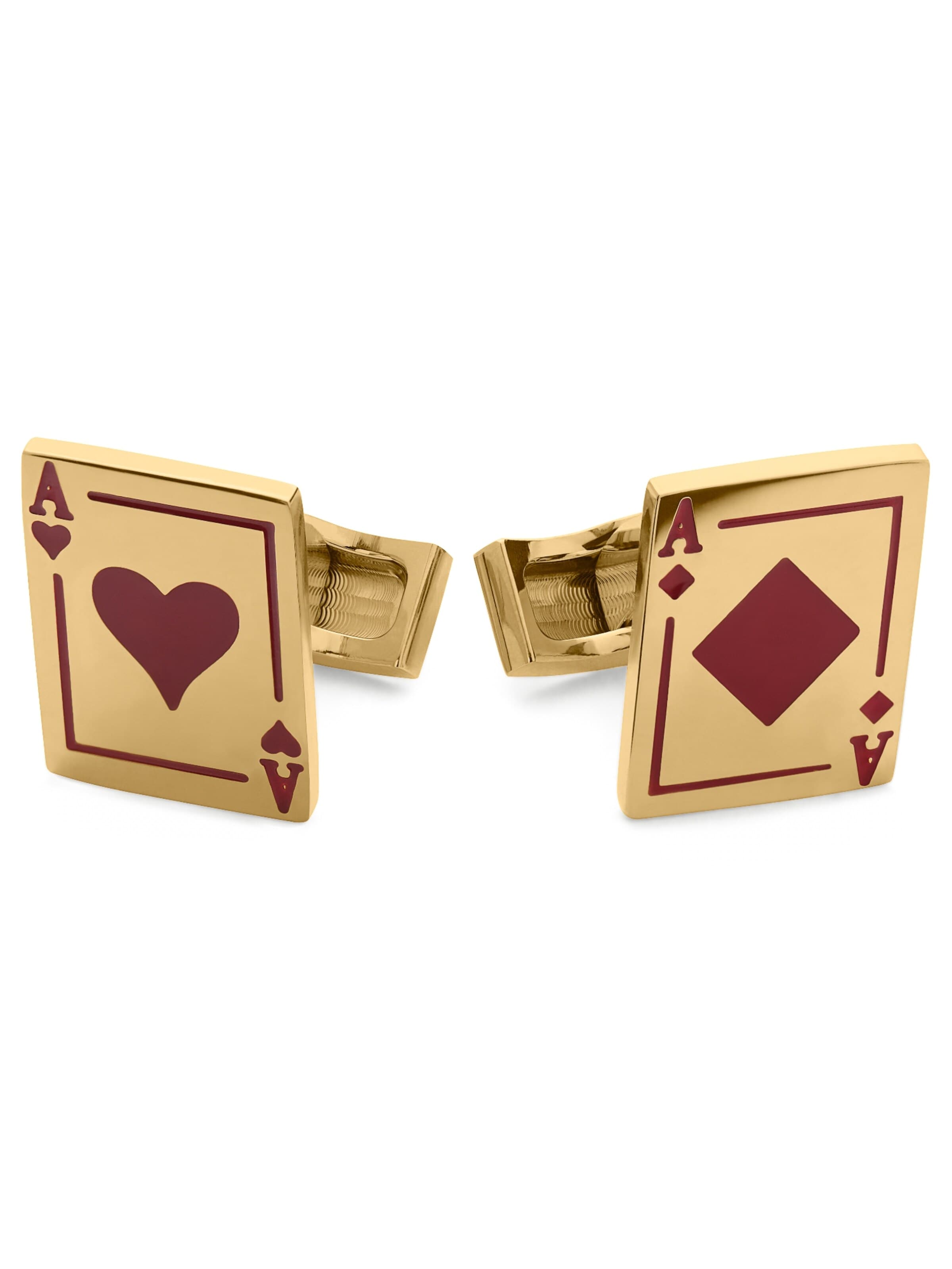Seizmont Cufflinks 'Ace' in Gold: front