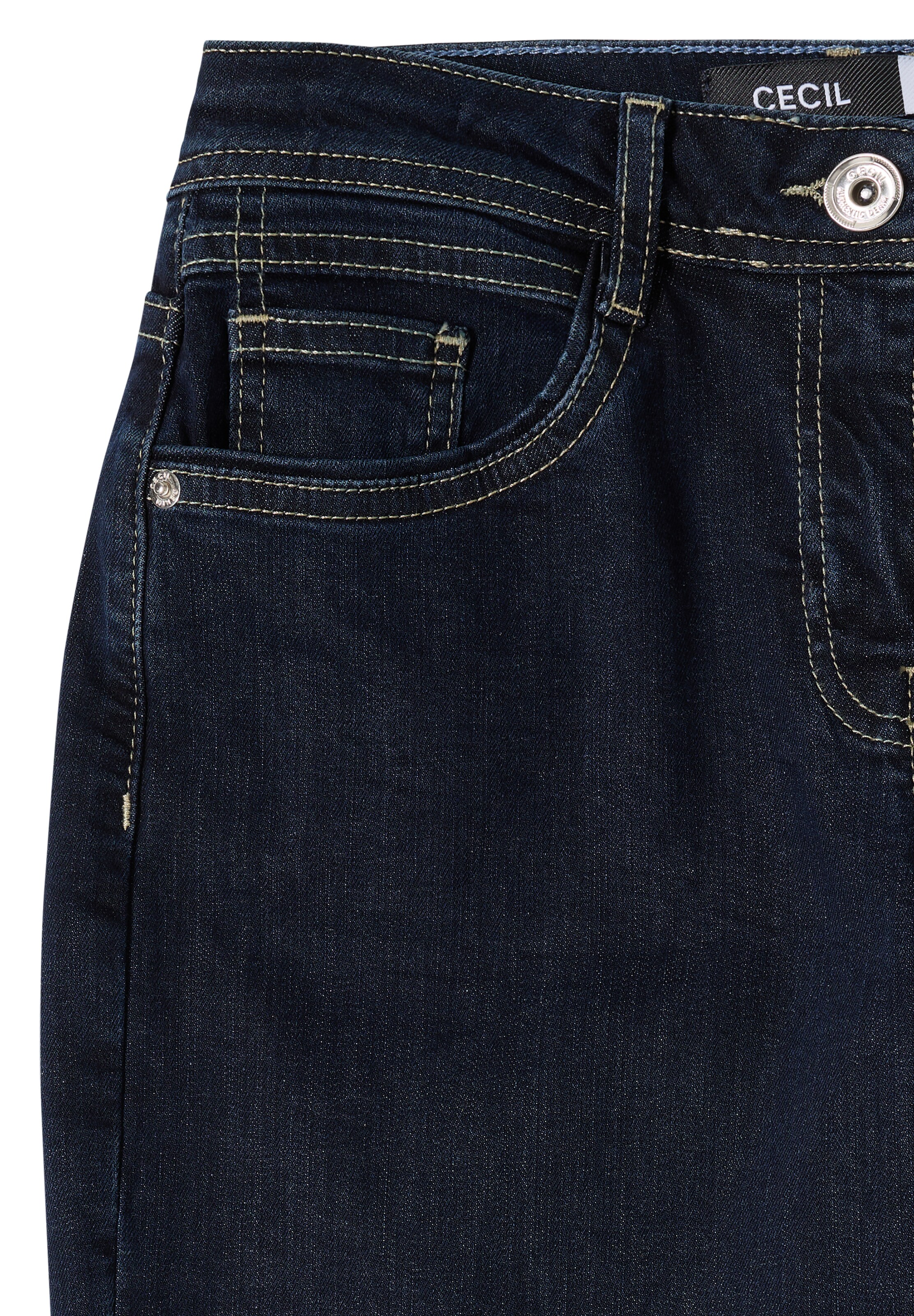 STREET ONE Flared Jeans in Blau