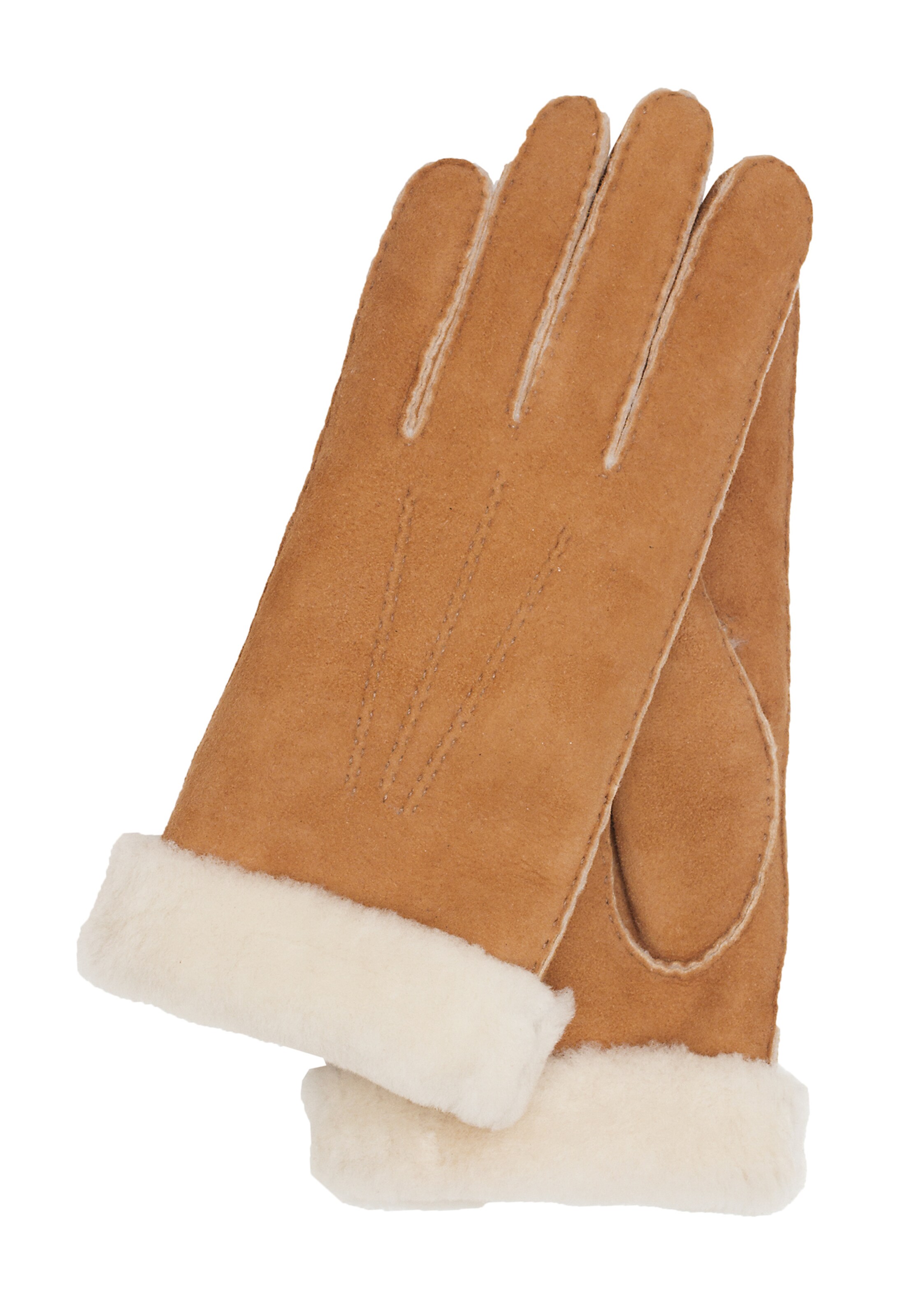 KESSLER Vingerhandschoenen 'Ilvy' in Bruin: voorkant
