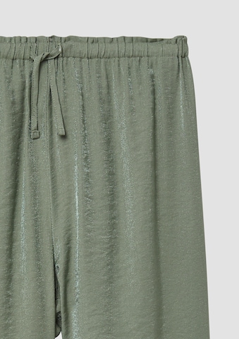 s.Oliver - Pierna ancha Pantalón en verde