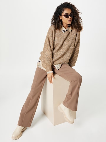 ONLY Pullover 'CARMEN' in Braun