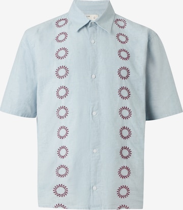 HOLLISTER Рубашка в Синий: спереди