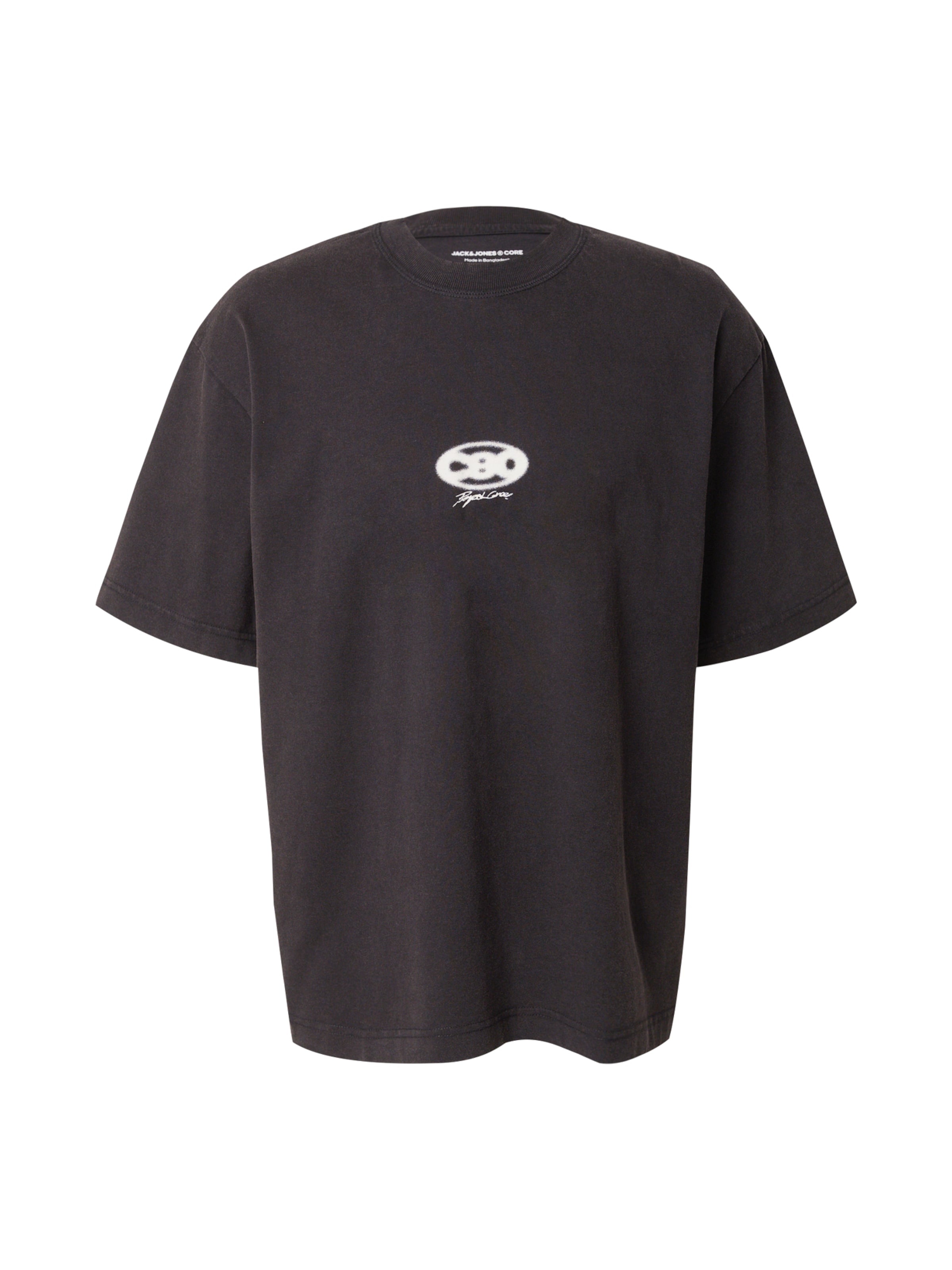 JACK & JONES Тениска 'JCOSTRATUS' в черно: отпред