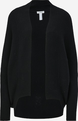 s.Oliver BLACK LABEL Knit Cardigan in Black: front