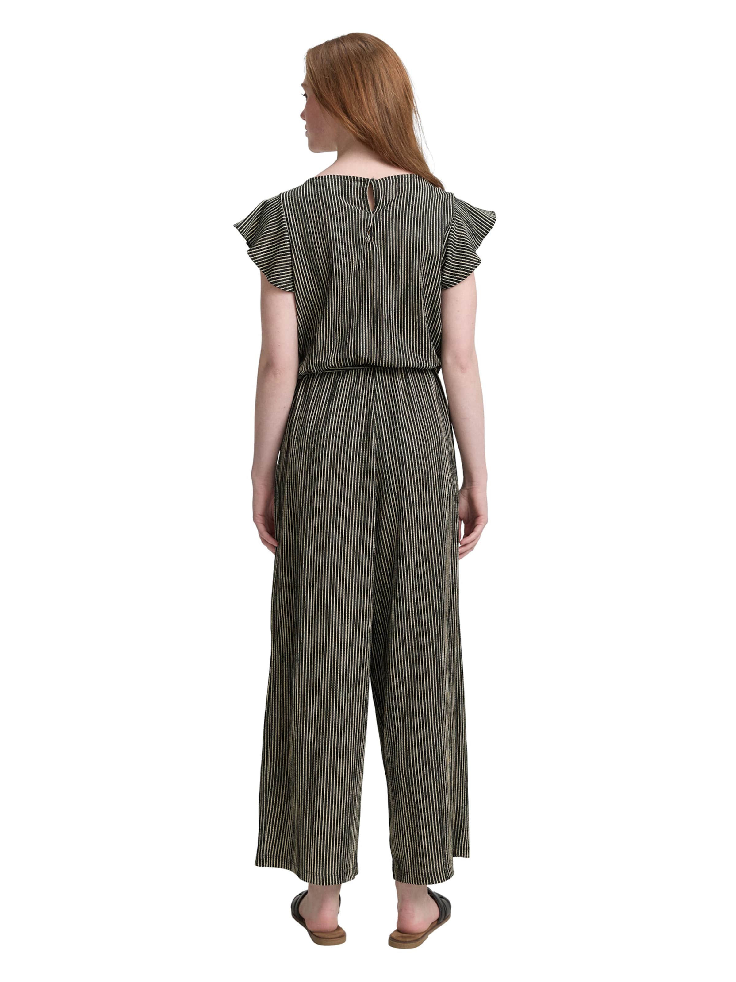 TOM TAILOR DENIM Гащеризон в черно