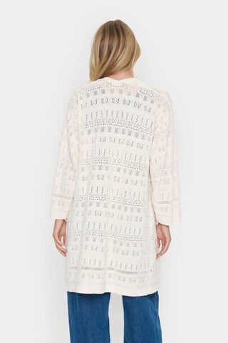 SAINT TROPEZ Oversized cardigan 'Joyce' i hvid