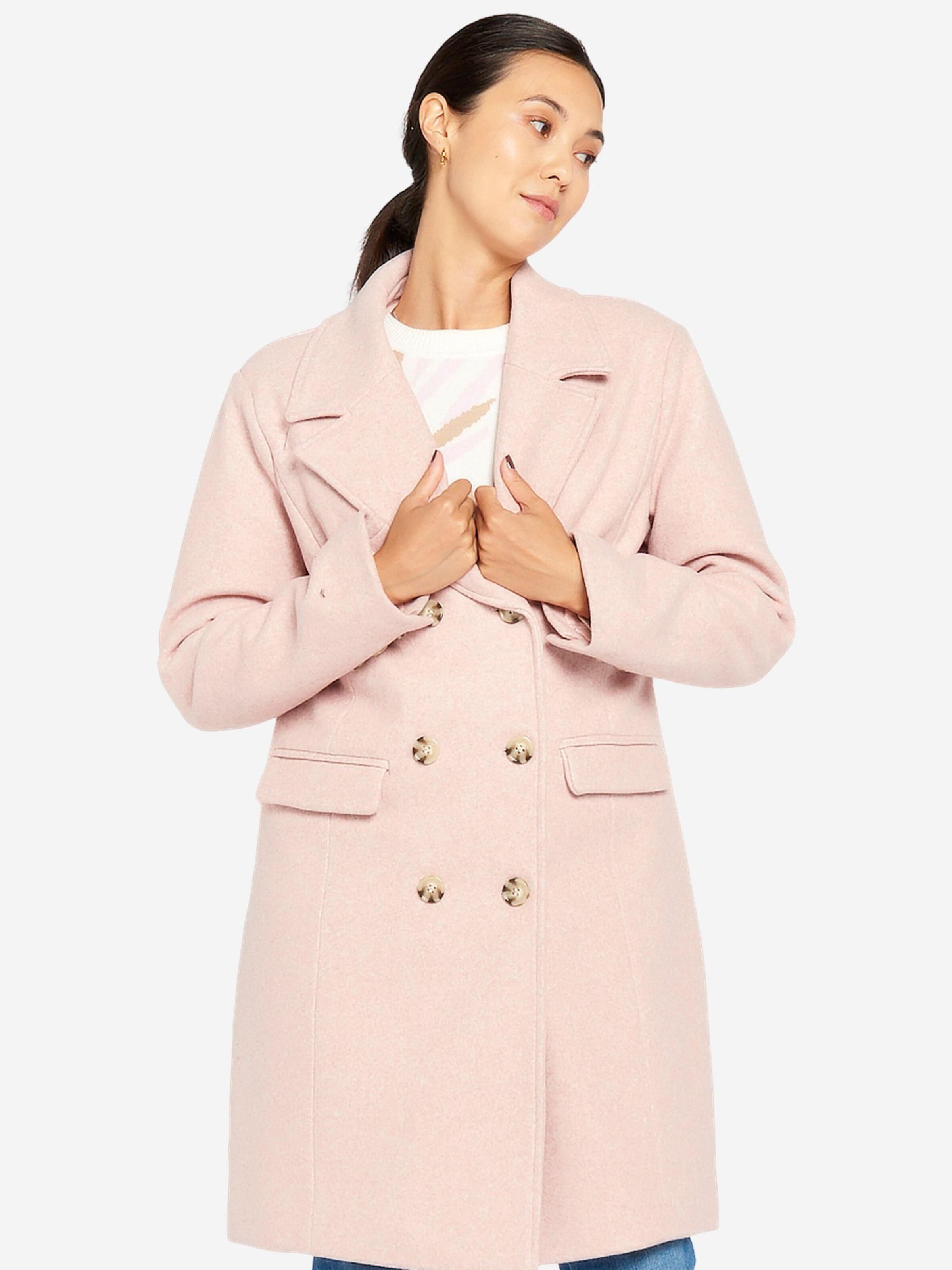 Manteau mi saison LolaLiza en Rose Pastel ABOUT YOU