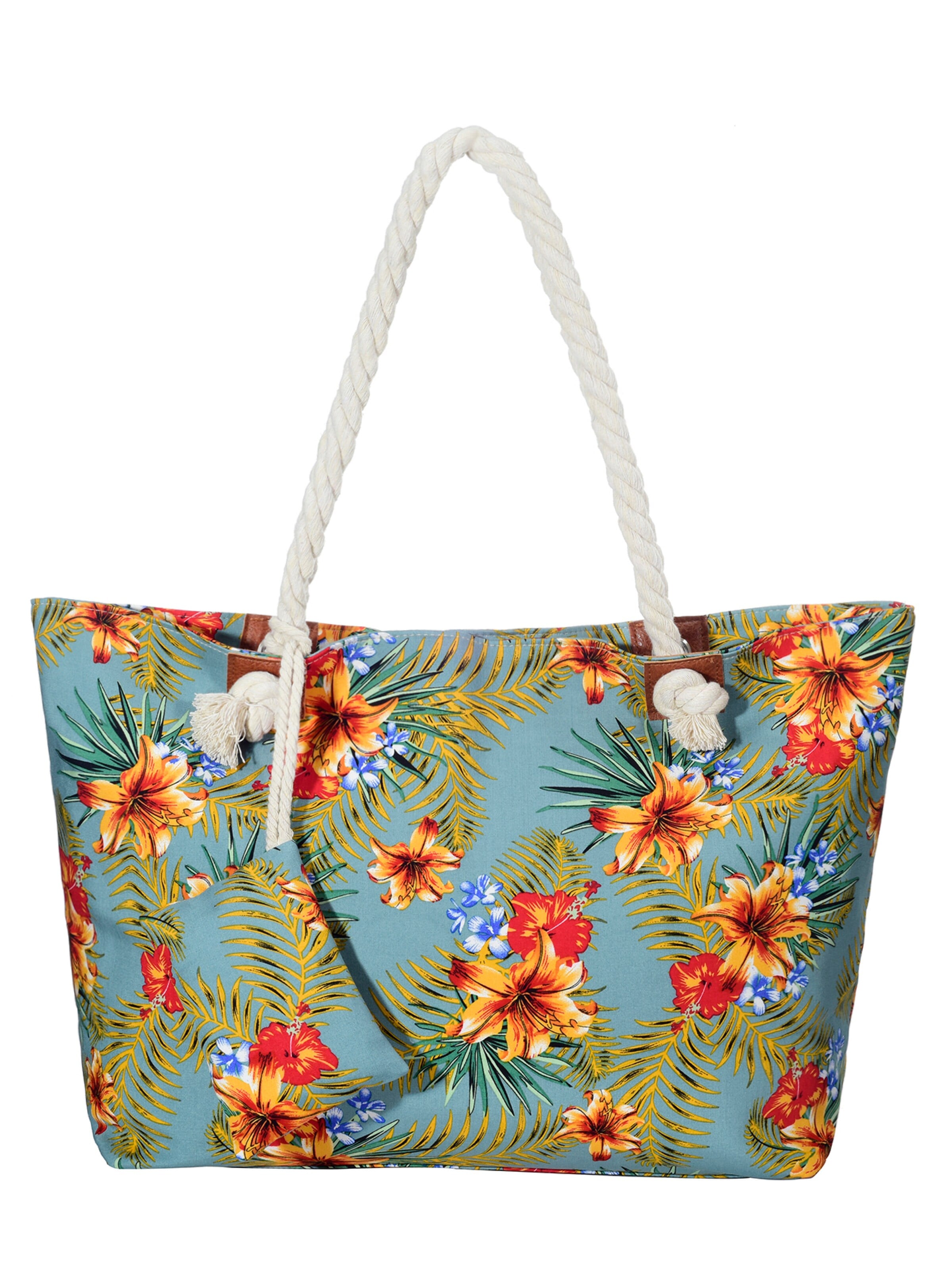 DonDon Beach Bag in Green: front