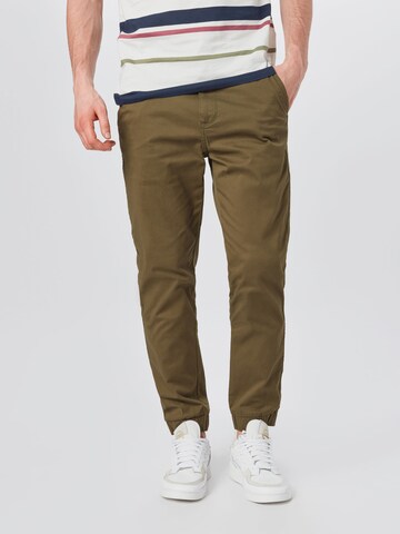 Only & Sons - Tapered Pantalón chino en verde: frente