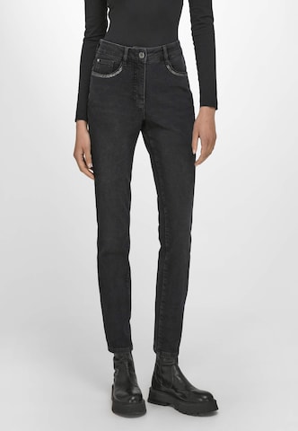 Basler Slim fit Jeans 'Julienne' in Black: front