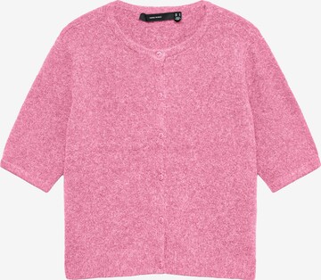 VERO MODA Knit Cardigan 'VMDoffy' in Pink: front