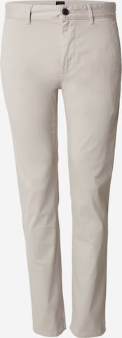 pilka BOSS Prigludęs „Chino“ stiliaus kelnės: priekis