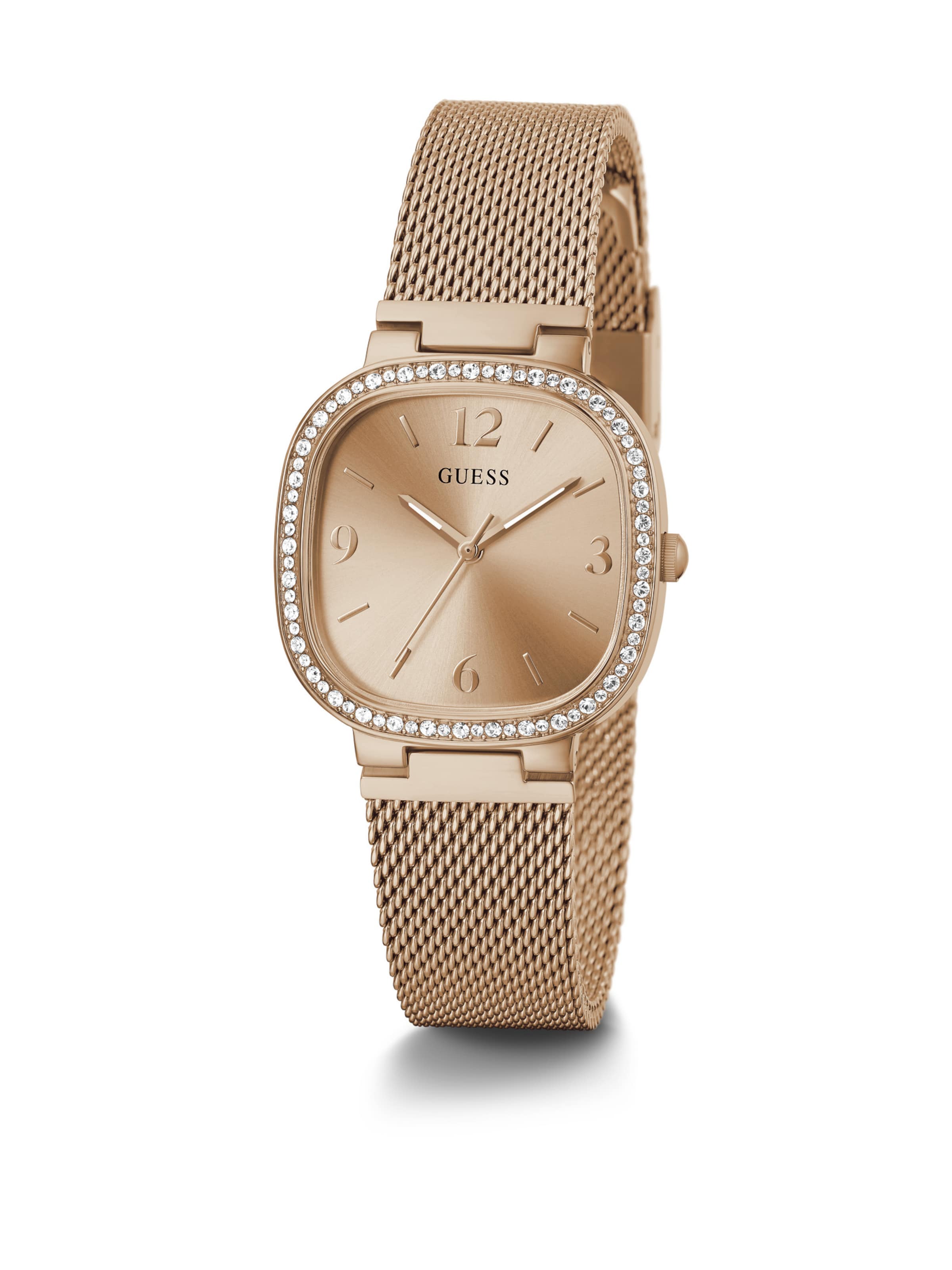 GUESS Analoguhr 'TAPESTRY' in Gold: Vorderseite