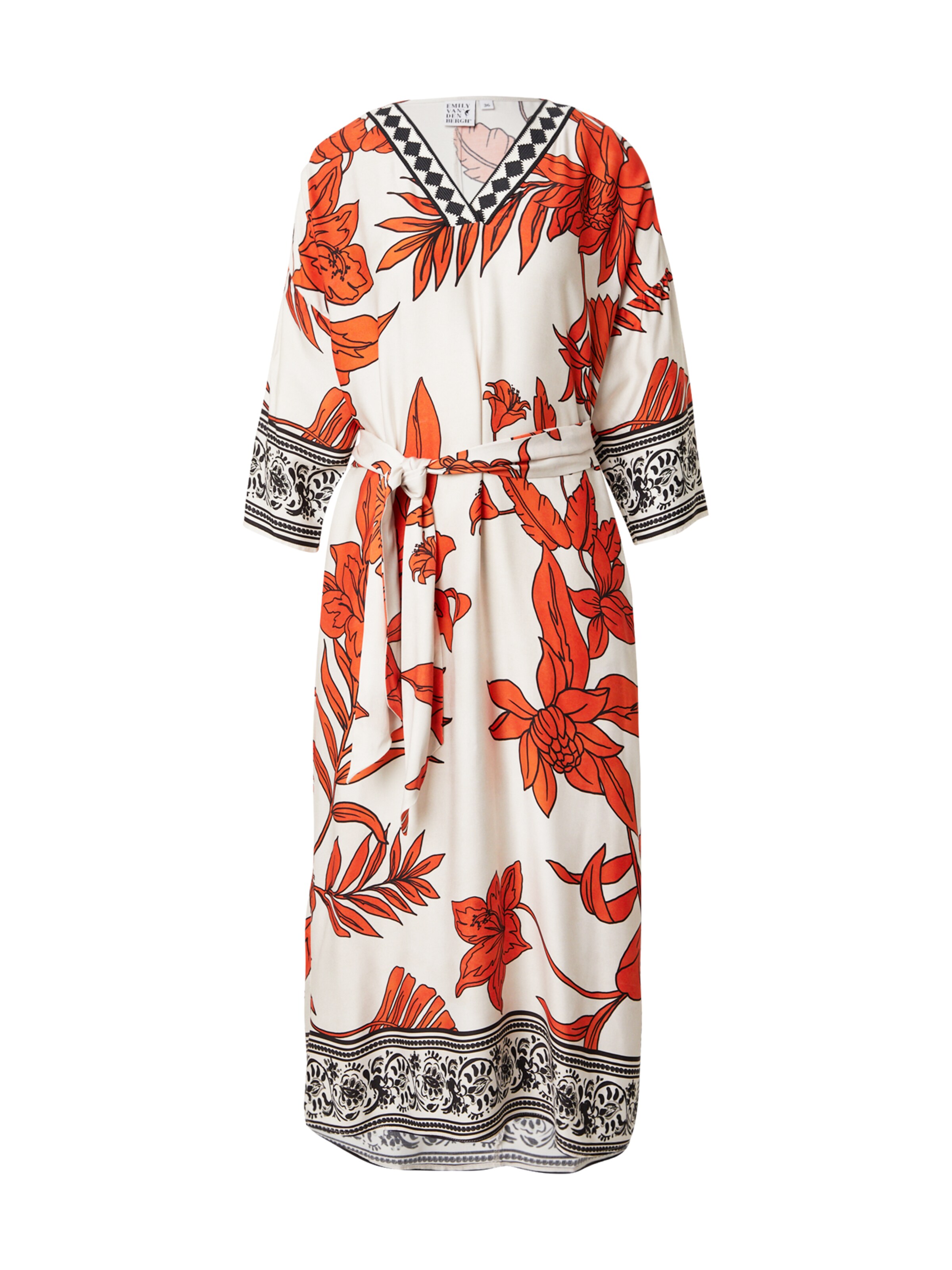 Emily Van Den Bergh Kleit, värv valge: eest vaates