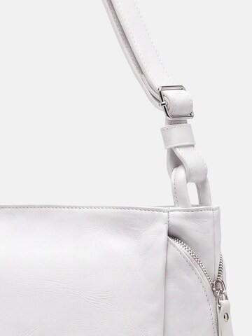 Borsa a spalla 'Genuina' di Virginia Rhinè in bianco