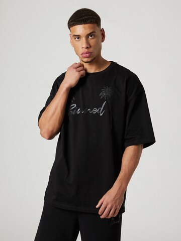 Sinned x ABOUT YOU Shirt 'Brian' in Black: front