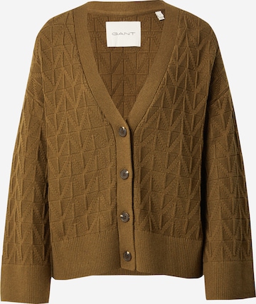 Cardigan GANT en marron : devant