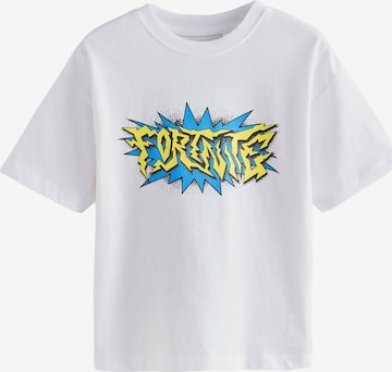 Next Majica 'Fortnite' | bela barva: sprednja stran