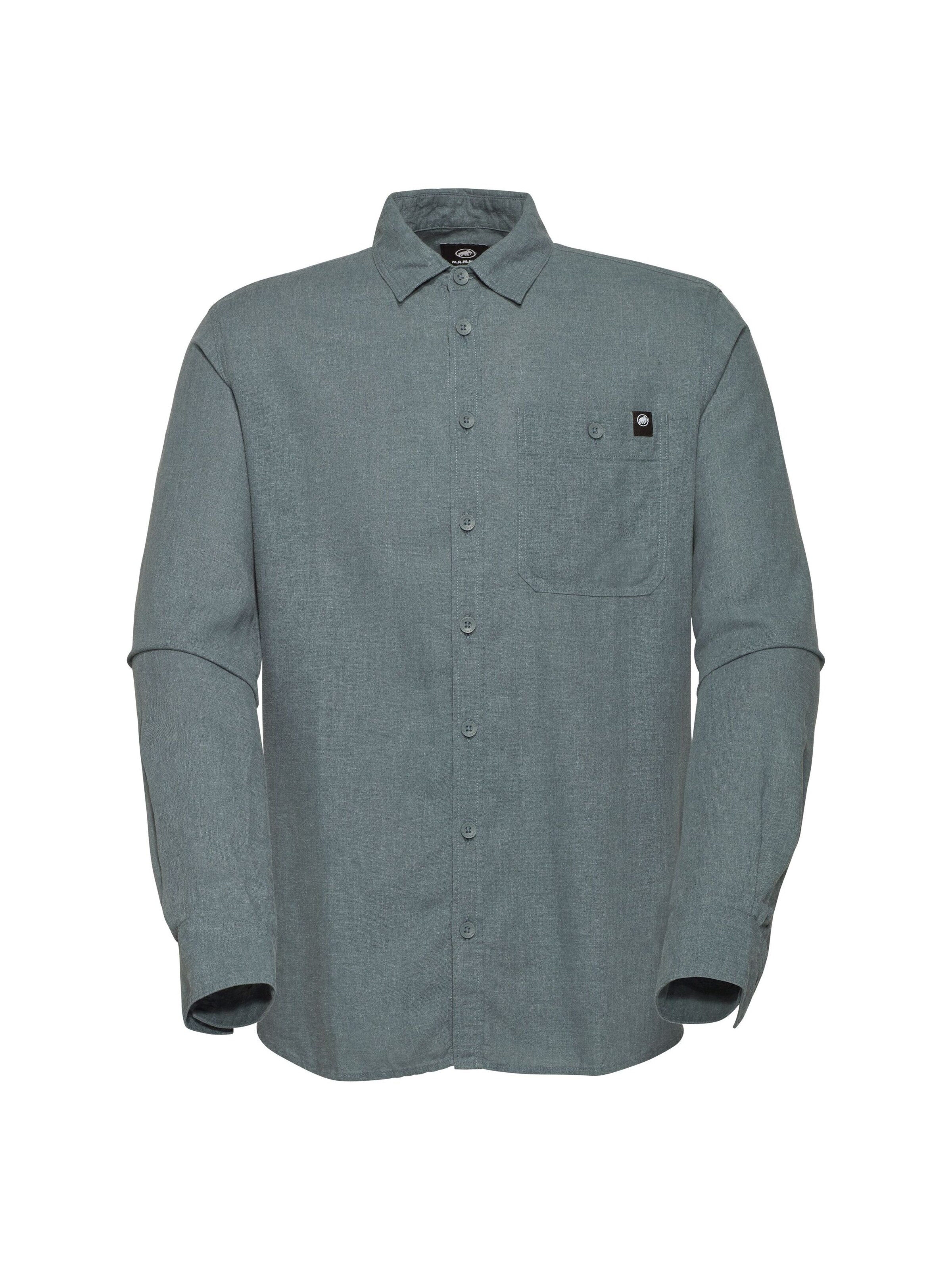 MAMMUT Regular Fit Funktionshemd 'Alvra Summer' in Grau: Vorderseite