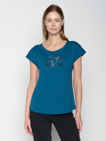 GREENBOMB Shirt in Blauw: voorkant