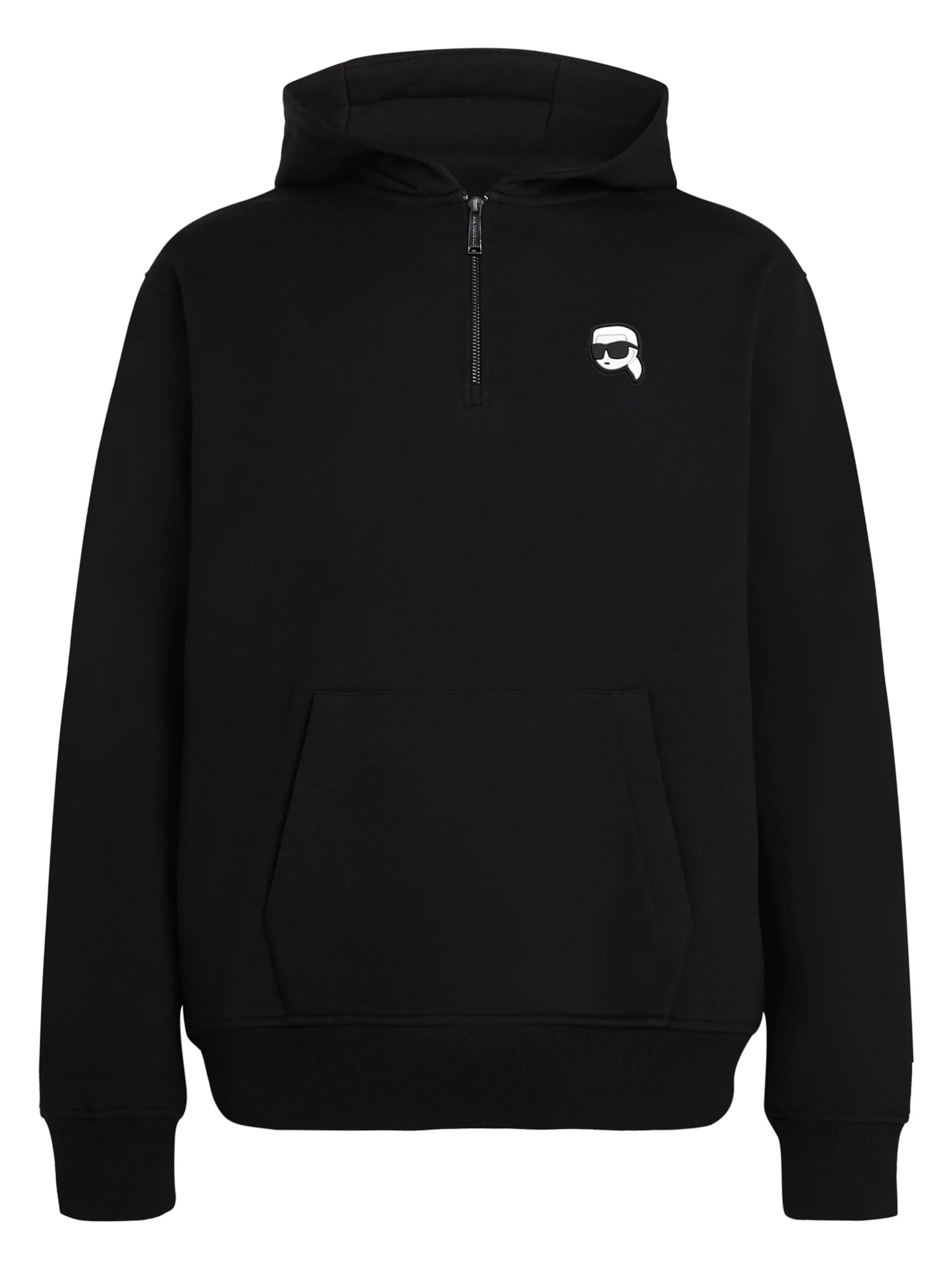 Karl Lagerfeld - Sudadera 'Ikon' en negro: frente