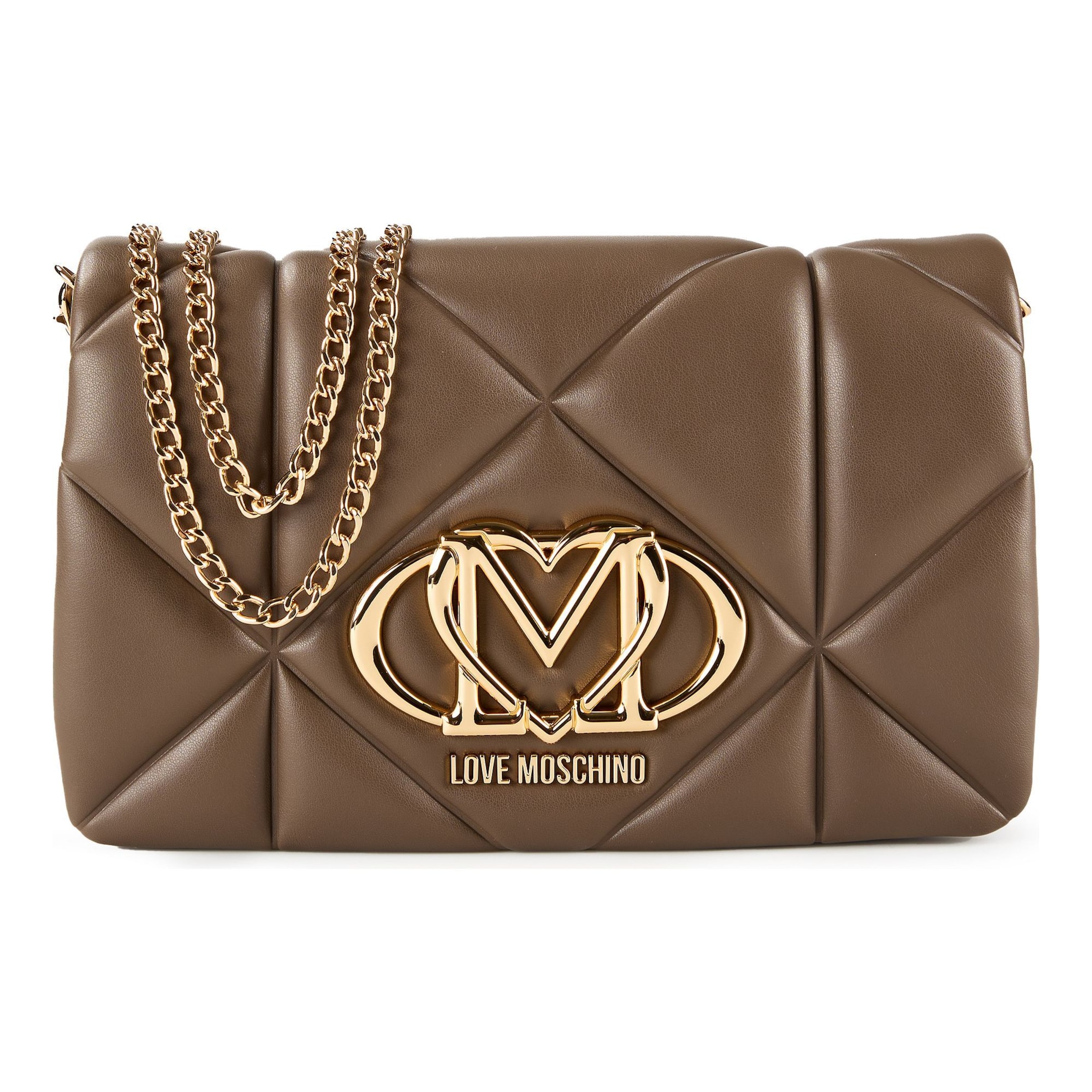 Sac à bandoulière Love Moschino en marron : devant