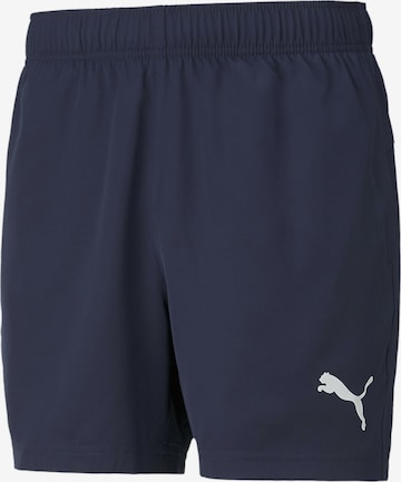 PUMA Sportbroek in Blauw: voorkant