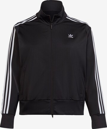 ADIDAS ORIGINALS Zip-Up Hoodie in Black: front