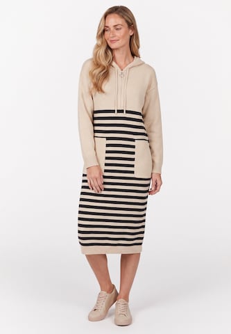 usha BLUE LABEL - Vestido de punto en beige: frente