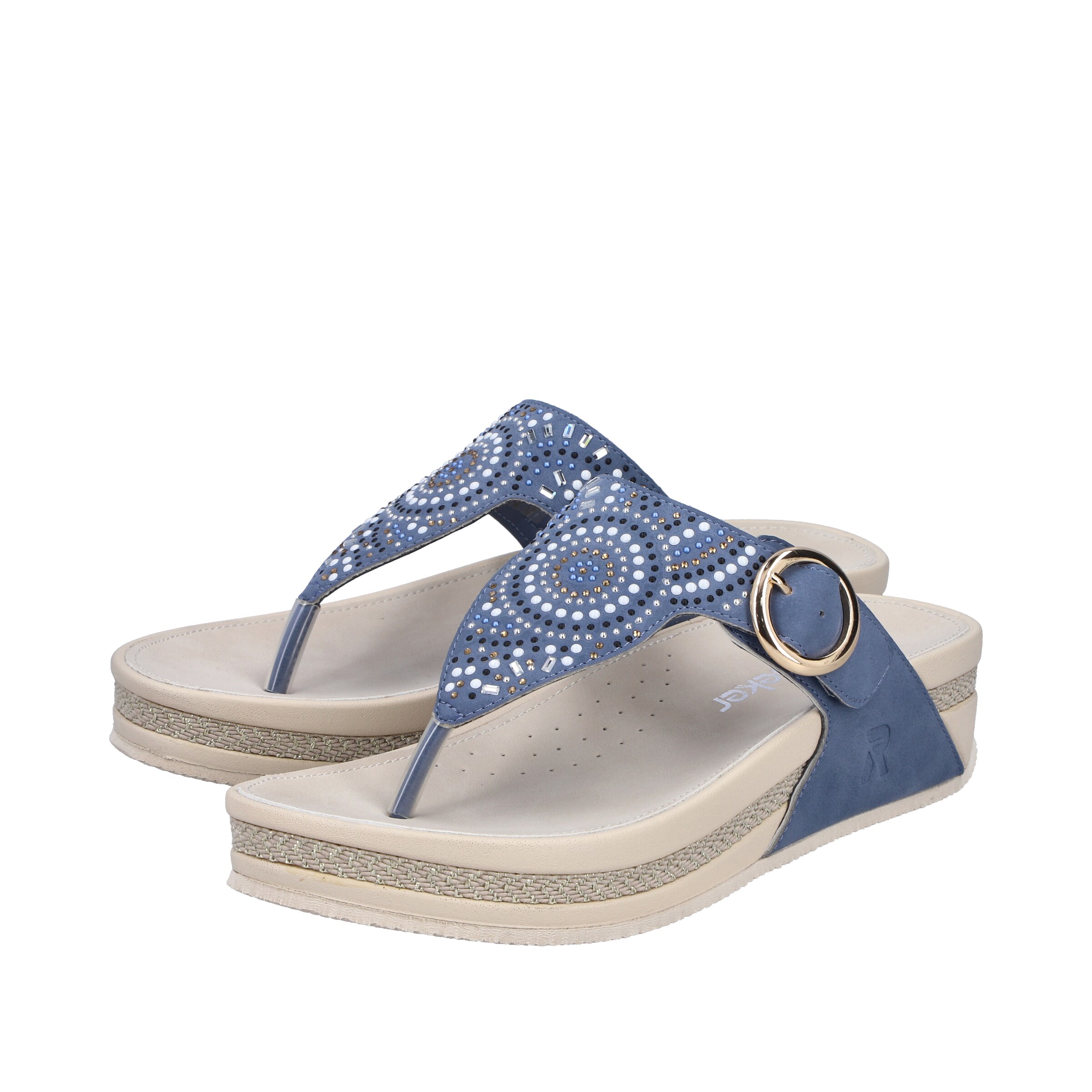 Tongs 'V1465' Rieker en bleu