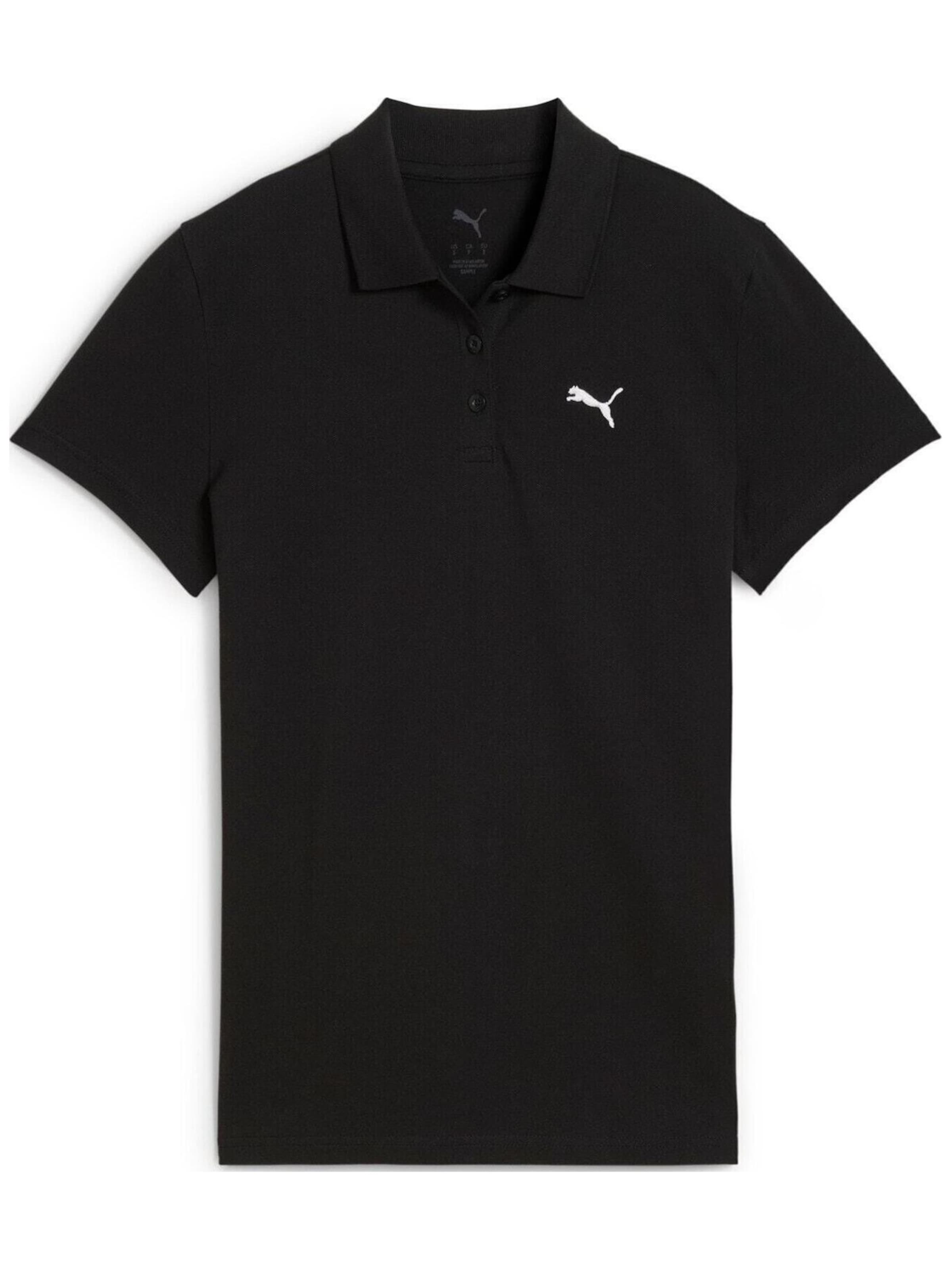 PUMA Shirt 'Puma Ess Polo'‌‌‌‌‌‌ in Schwarz: Vorderseite