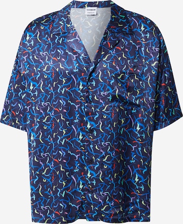 ABOUT YOU x Rewinside Comfort fit Button Up Shirt 'Lio' in Blue: front