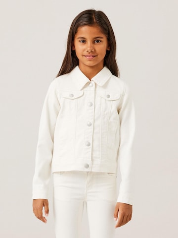 NAME IT - Chaqueta de entretiempo 'Freja' en blanco: frente