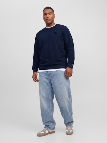 Jack & Jones Plus Sweatshirt 'JPRBLUALVES' i blå