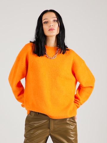 ABOUT YOU x Chiara Biasi Sweater 'Charlie' in Orange: front