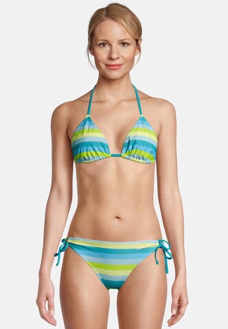 BECO the world of aquasports Triangle Bikini 'Fresh Stripes' in Green: front