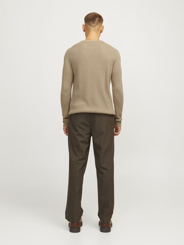 JACK & JONES Sweater 'JJPannel' in Beige