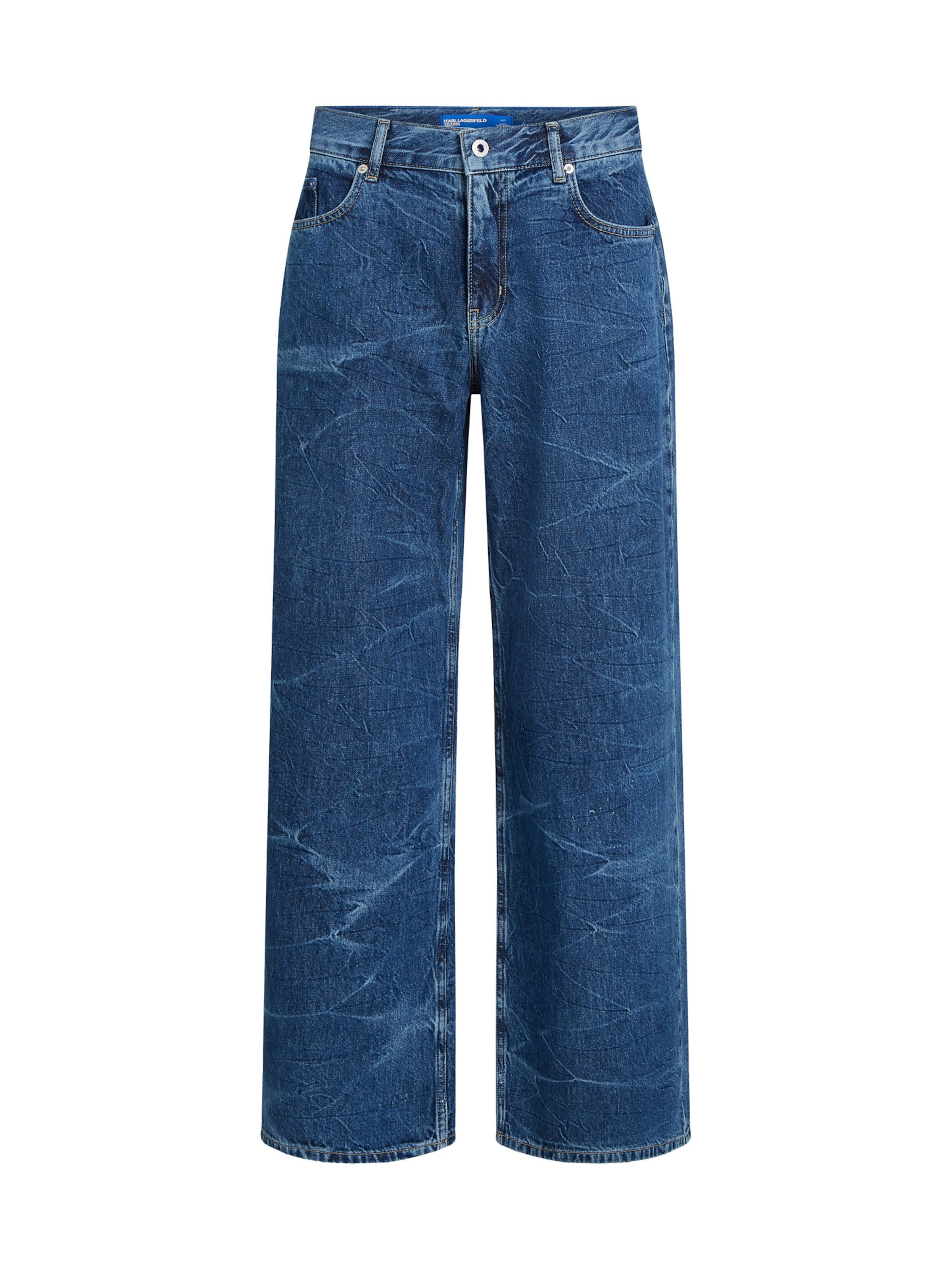 KARL LAGERFELD JEANS Wide leg Jeans in Blauw: voorkant
