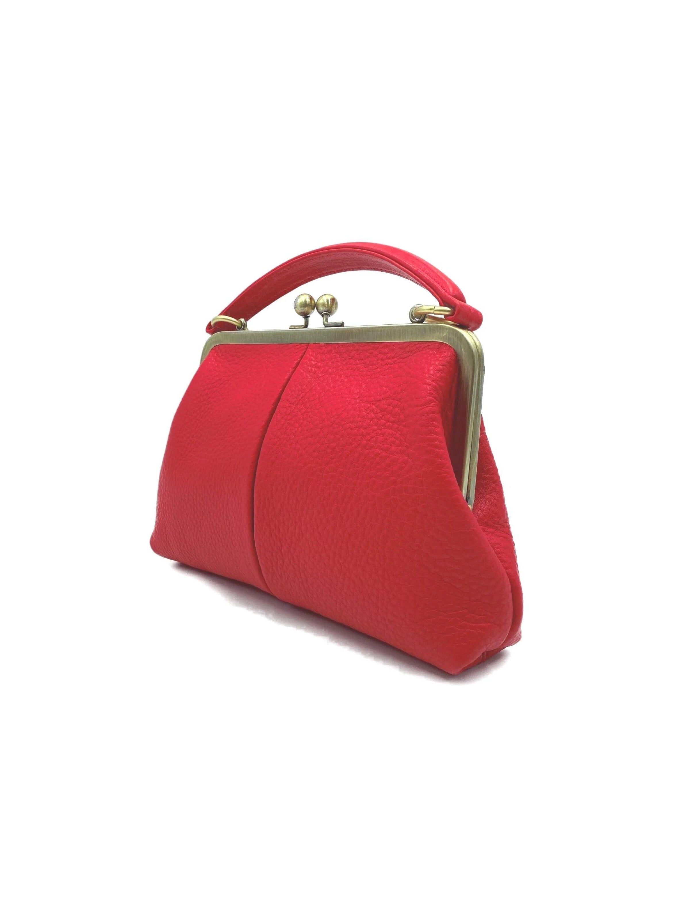 Sacs à main 'Kleine Olive – Leder Handtasche & Umhängetasche' Taschenkinder en rouge