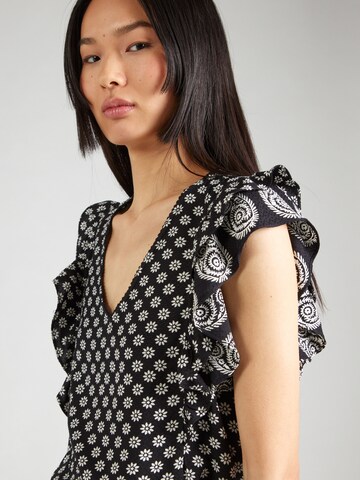 VERO MODA Μπλούζα 'VMSIMI SAVANNA' σε μαύρο