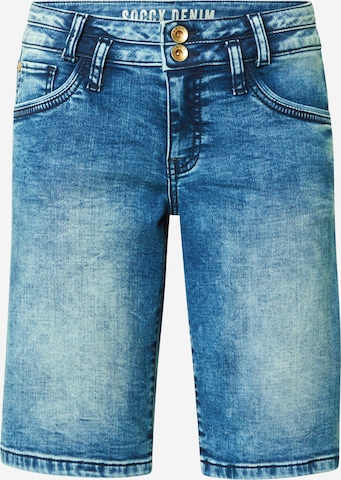 Soccx Slim fit Jeans in Blue: front