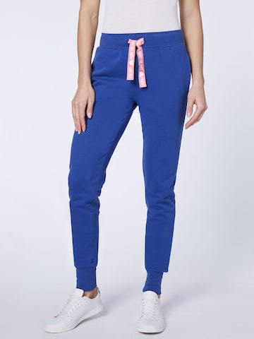 Oklahoma Jeans Tapered Pants in Blue: front
