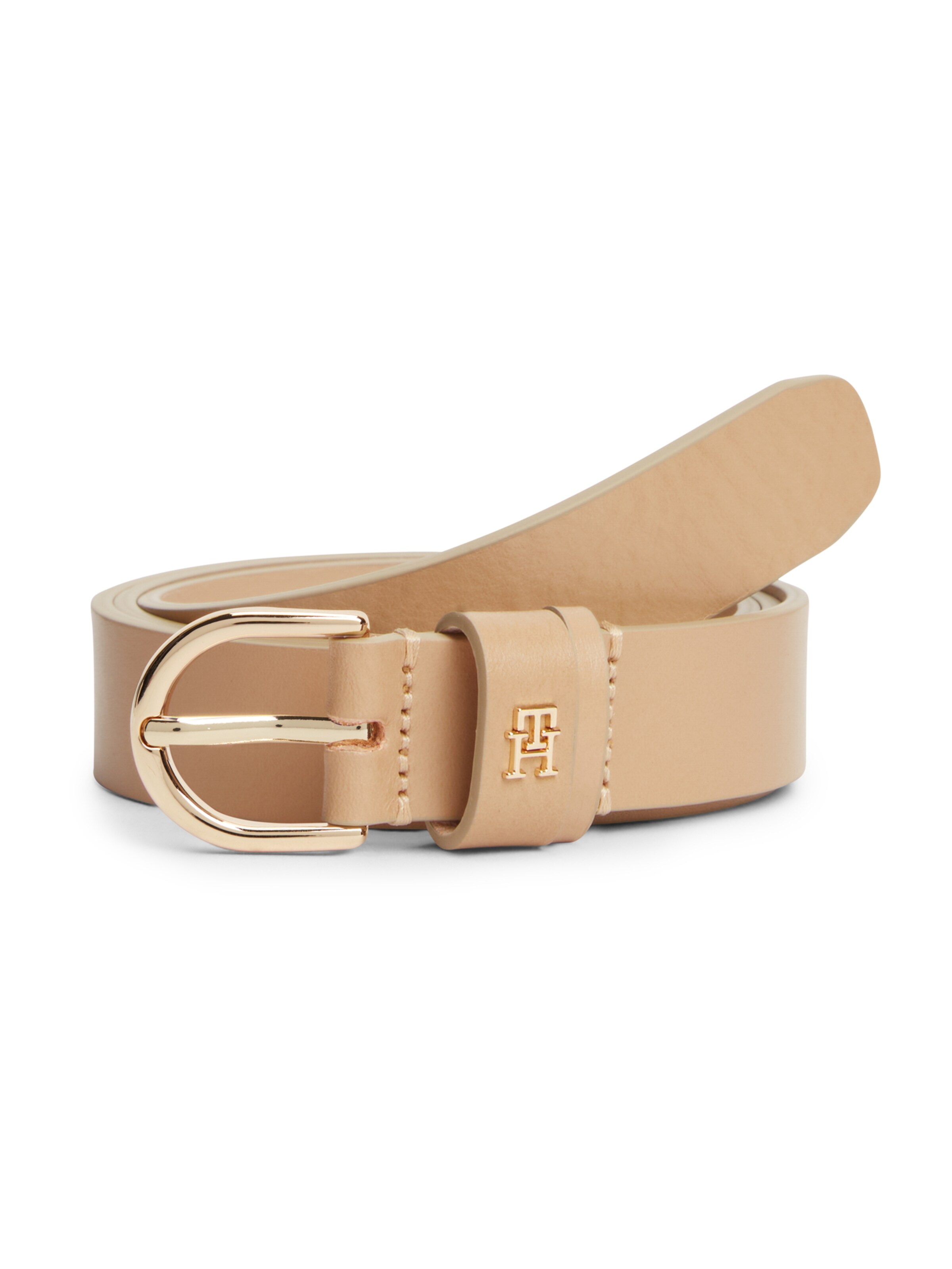 TOMMY HILFIGER Колан 'ESSENTIAL EFFORTLESS' в кафяво: отпред